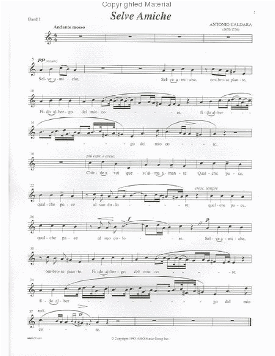 Italian Art Songs of the 17th & 18th Centuries Voice Solo scores gallery preview page 2