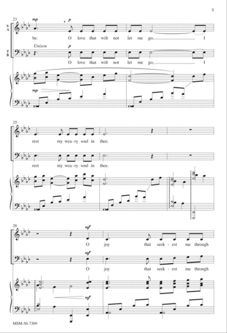 O Love That Wilt Not Let Me Go 2-Part scores gallery preview page 4