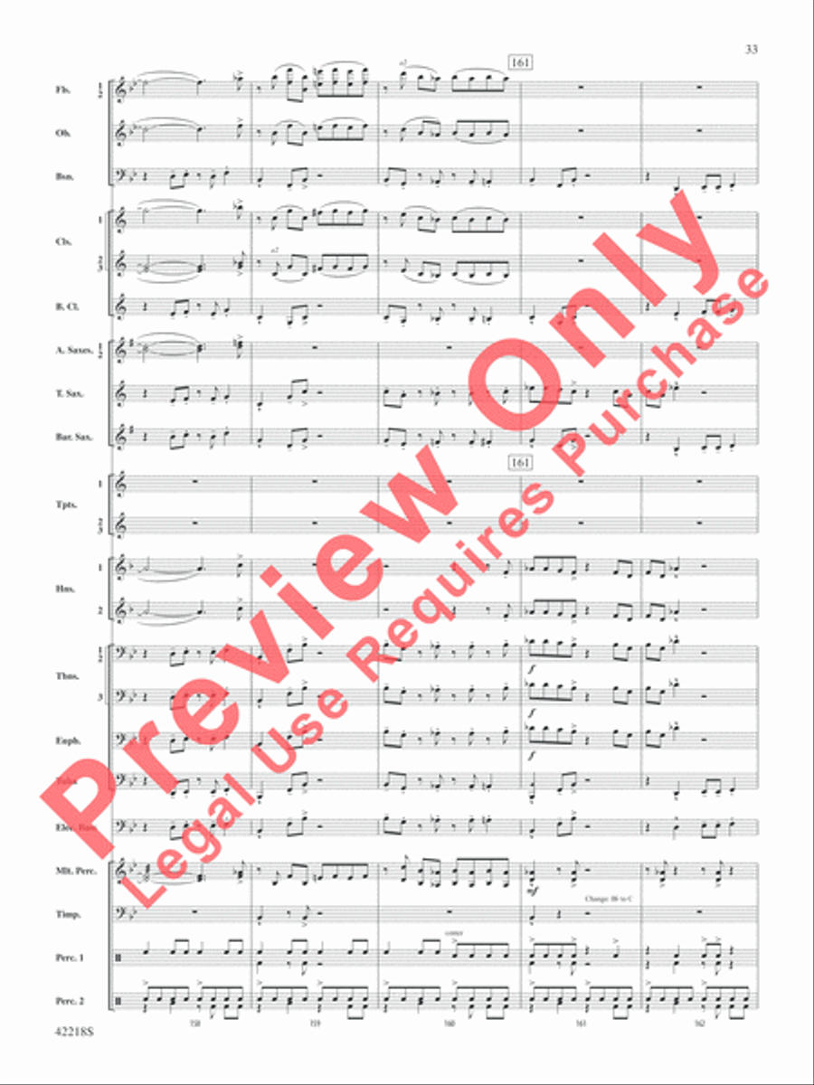 Tower of Power Greatest Hits Concert Band scores gallery preview page 34