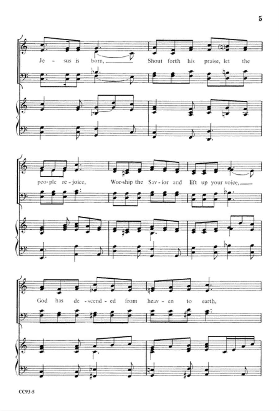 Jesus Is Born Jesus Is Born 4-Part scores gallery preview page 7