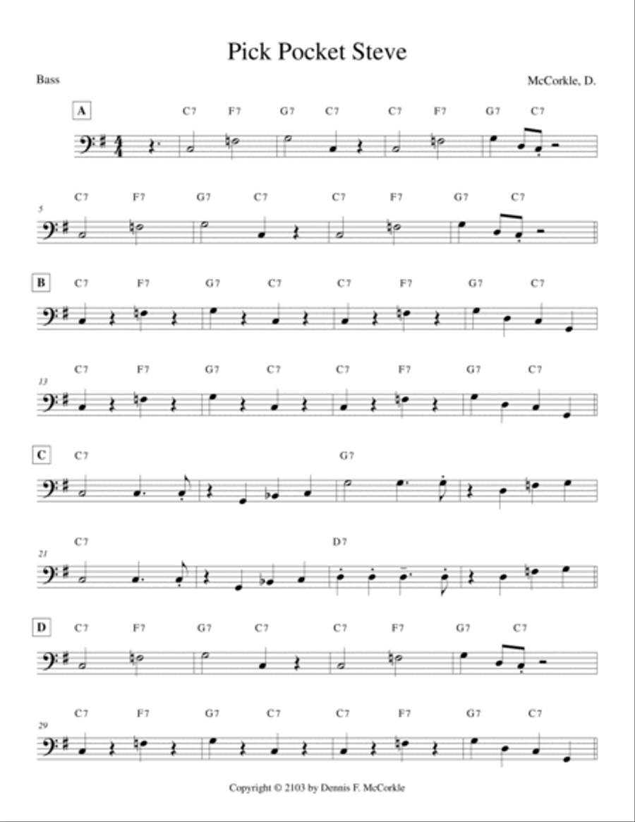 Pick Pocket Steve (for Two Guitars) Guitar scores gallery preview page 5