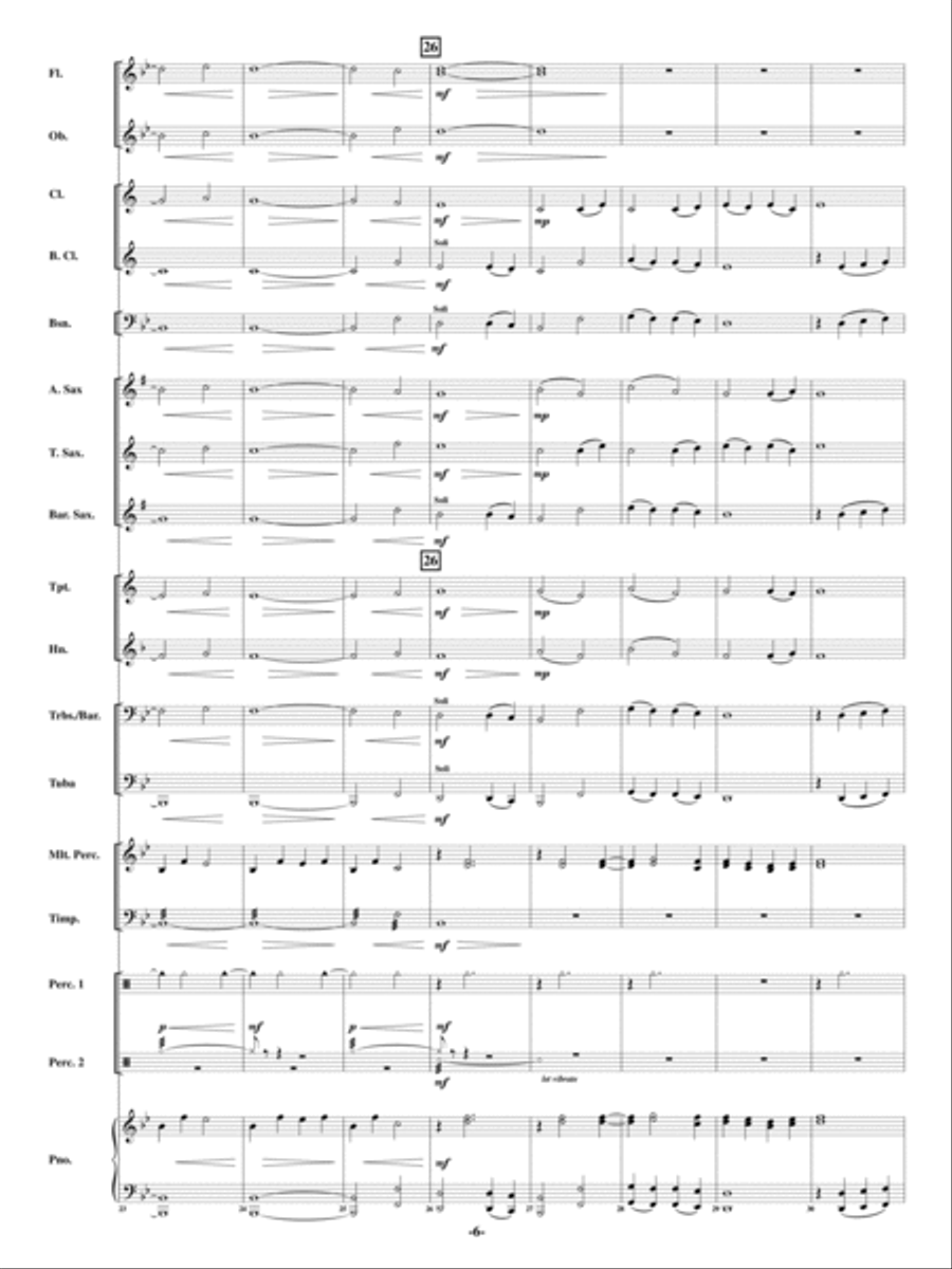 Abide With Me Concert Band scores gallery preview page 5