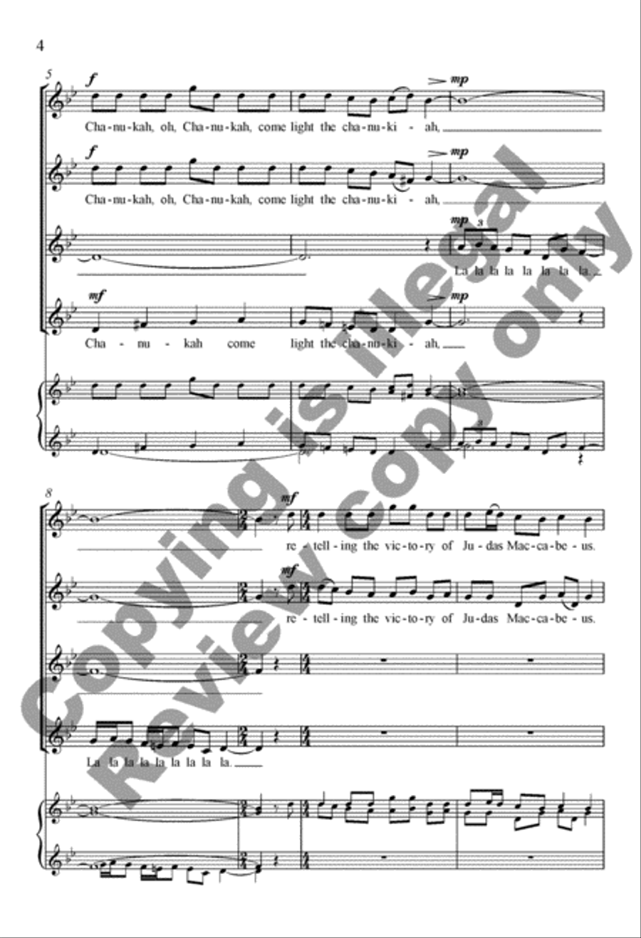 Oh, Chanukah/Y'mei hachanukah SSAA scores gallery preview page 18