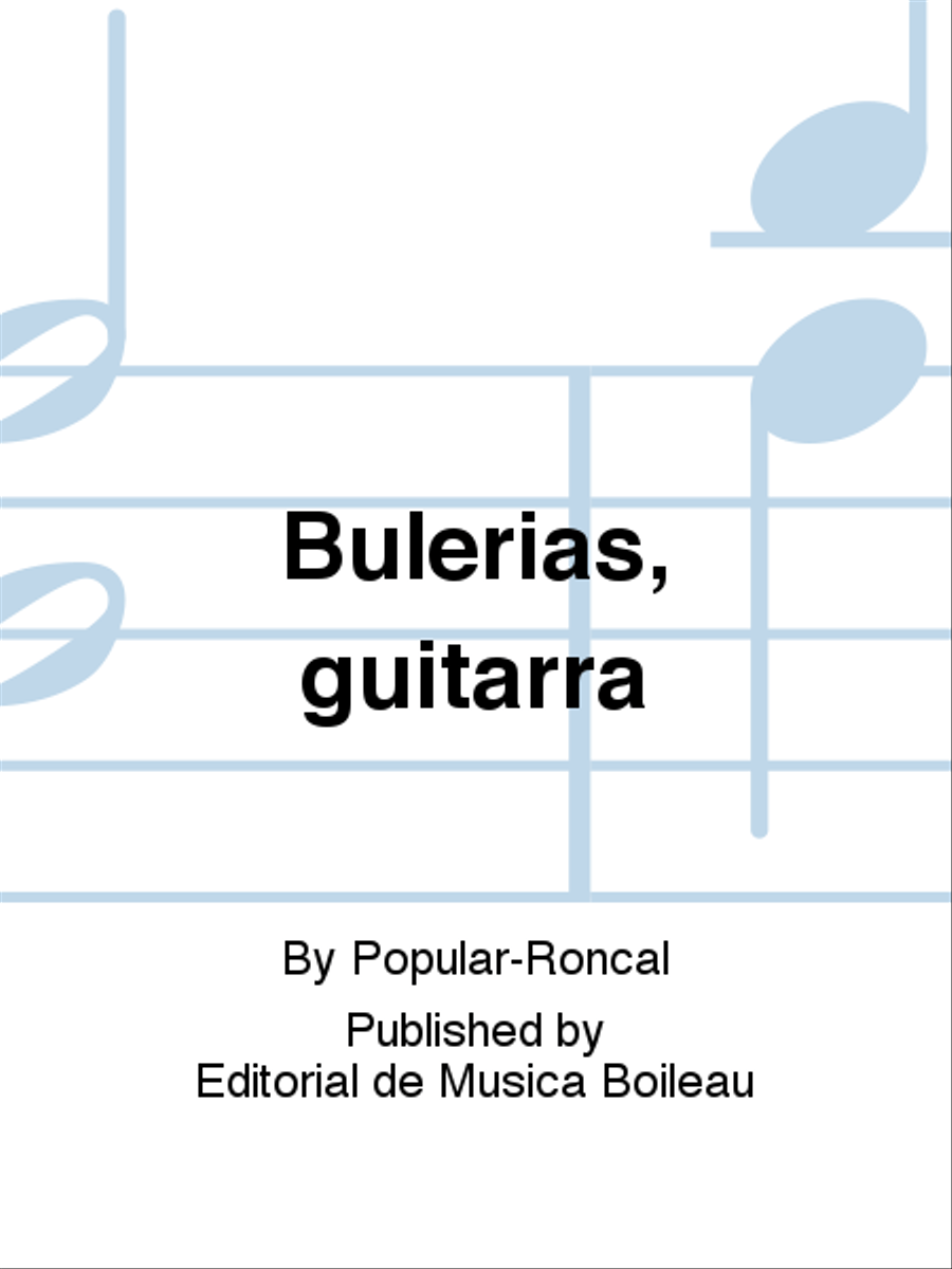 Bulerias, guitarra Guitar scores gallery preview page 1