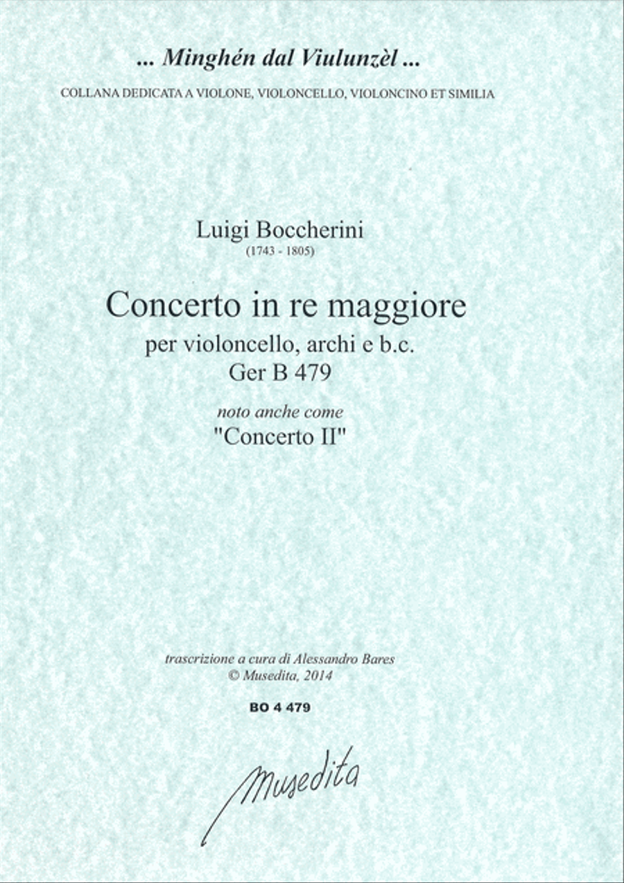 Concerto in re maggiore GerB 479 String Orchestra scores gallery preview page 1