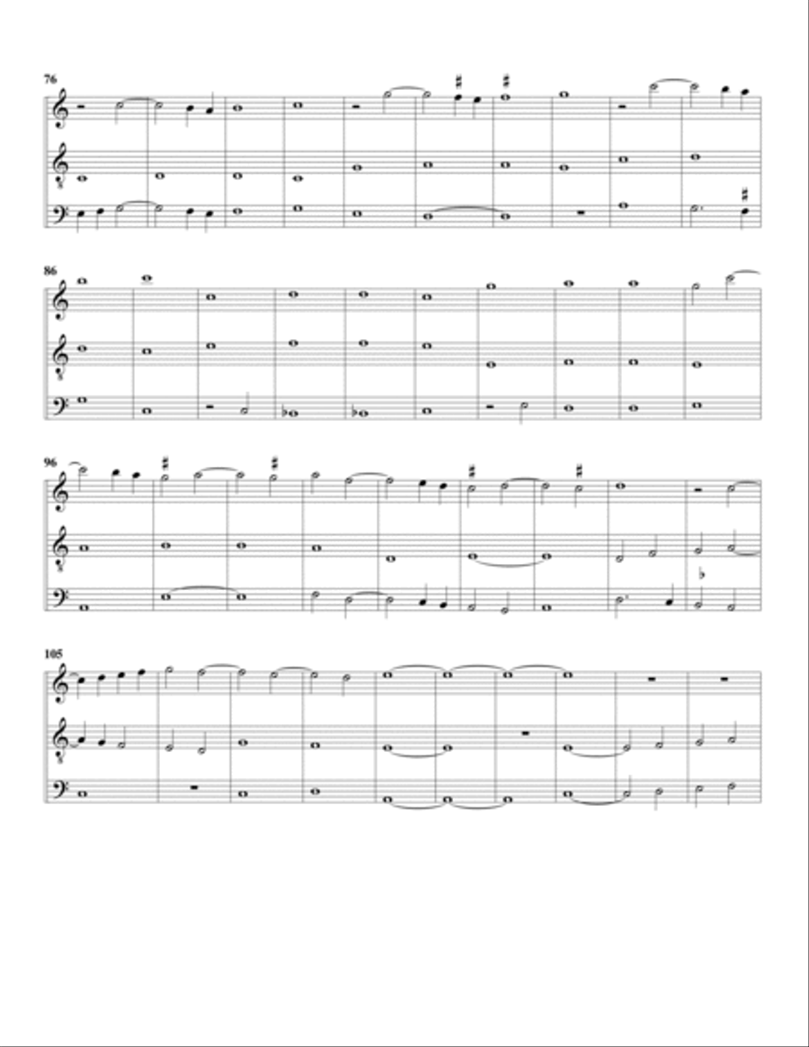 Instrumental trio no.54 (no title) (arrangement for 3 recorders) Recorder scores gallery preview page 3