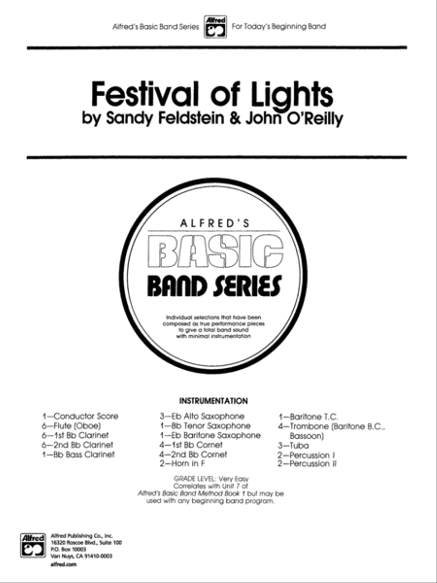 Festival of Lights (with optional chorus): Score Choir scores gallery preview page 1