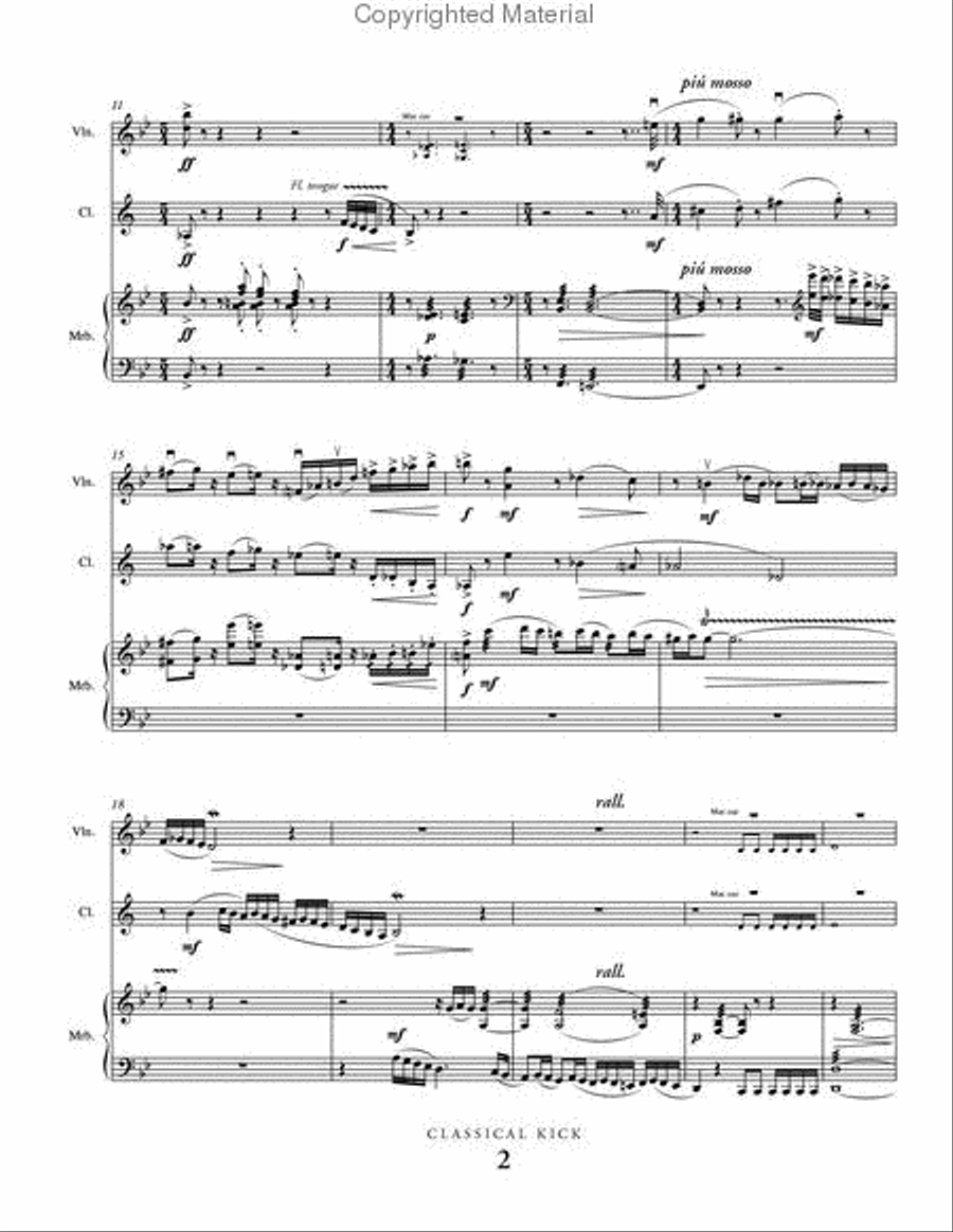Classical Kick B-Flat Clarinet scores gallery preview page 3