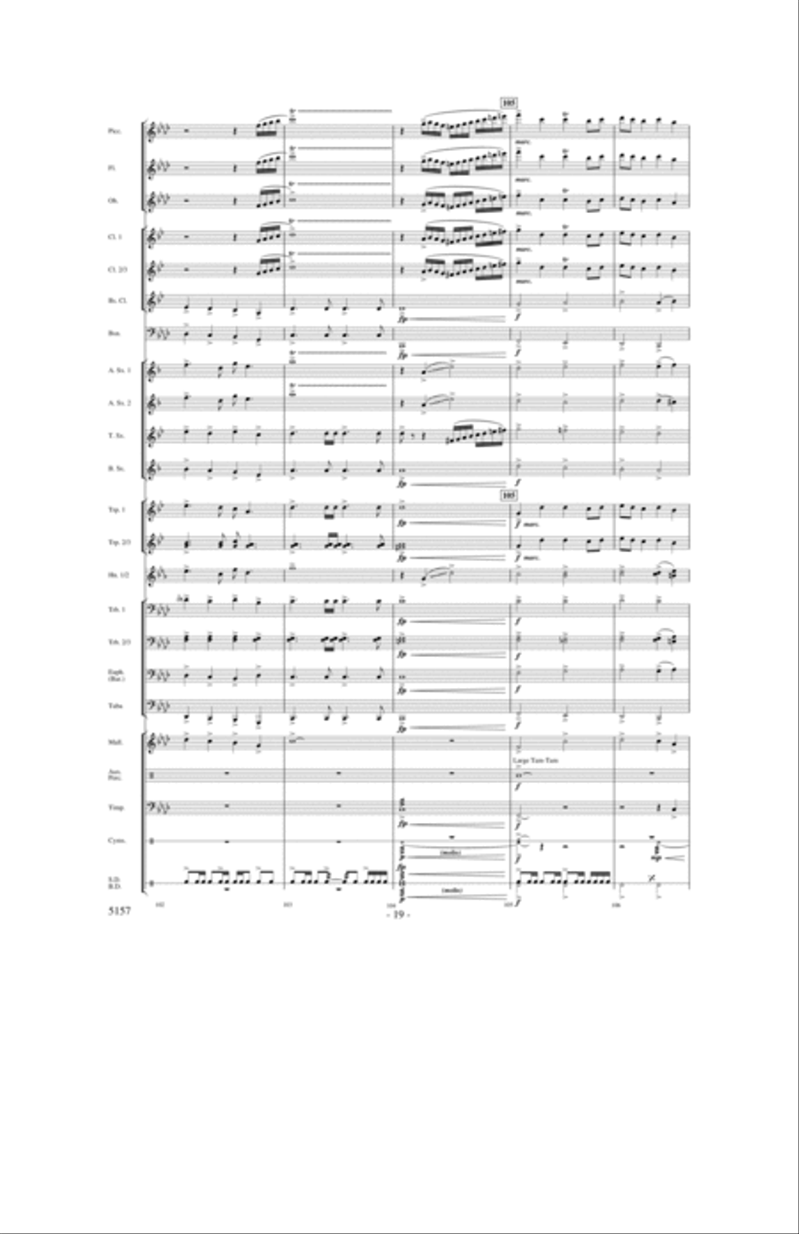 Fate of the Gods Concert Band scores gallery preview page 18