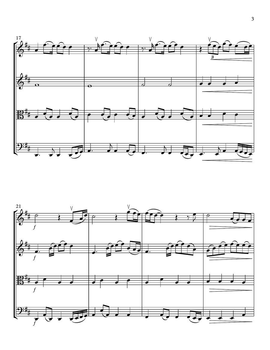 So High String Quartet scores gallery preview page 3