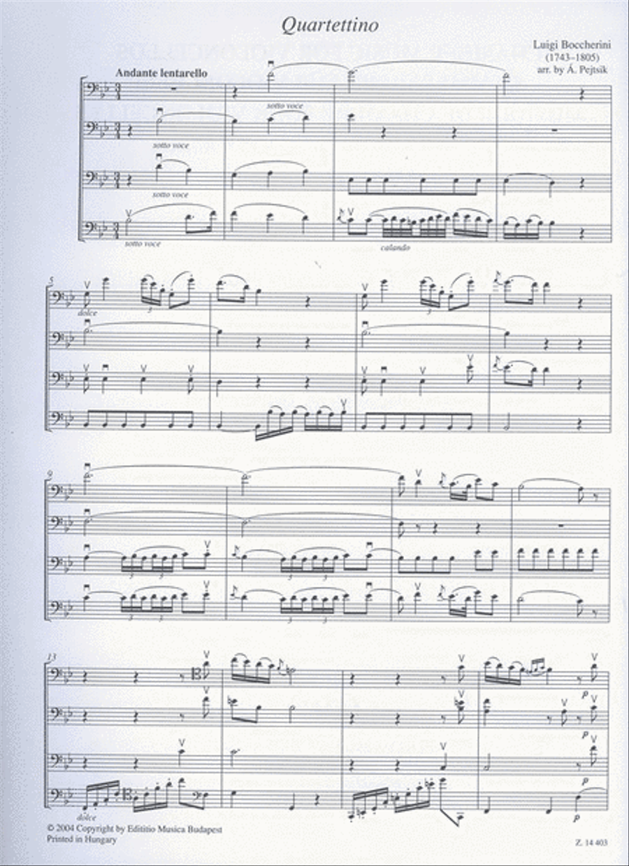 Chamber Music for/ Kammermusik für Violoncelli 3 Cello scores gallery preview page 2
