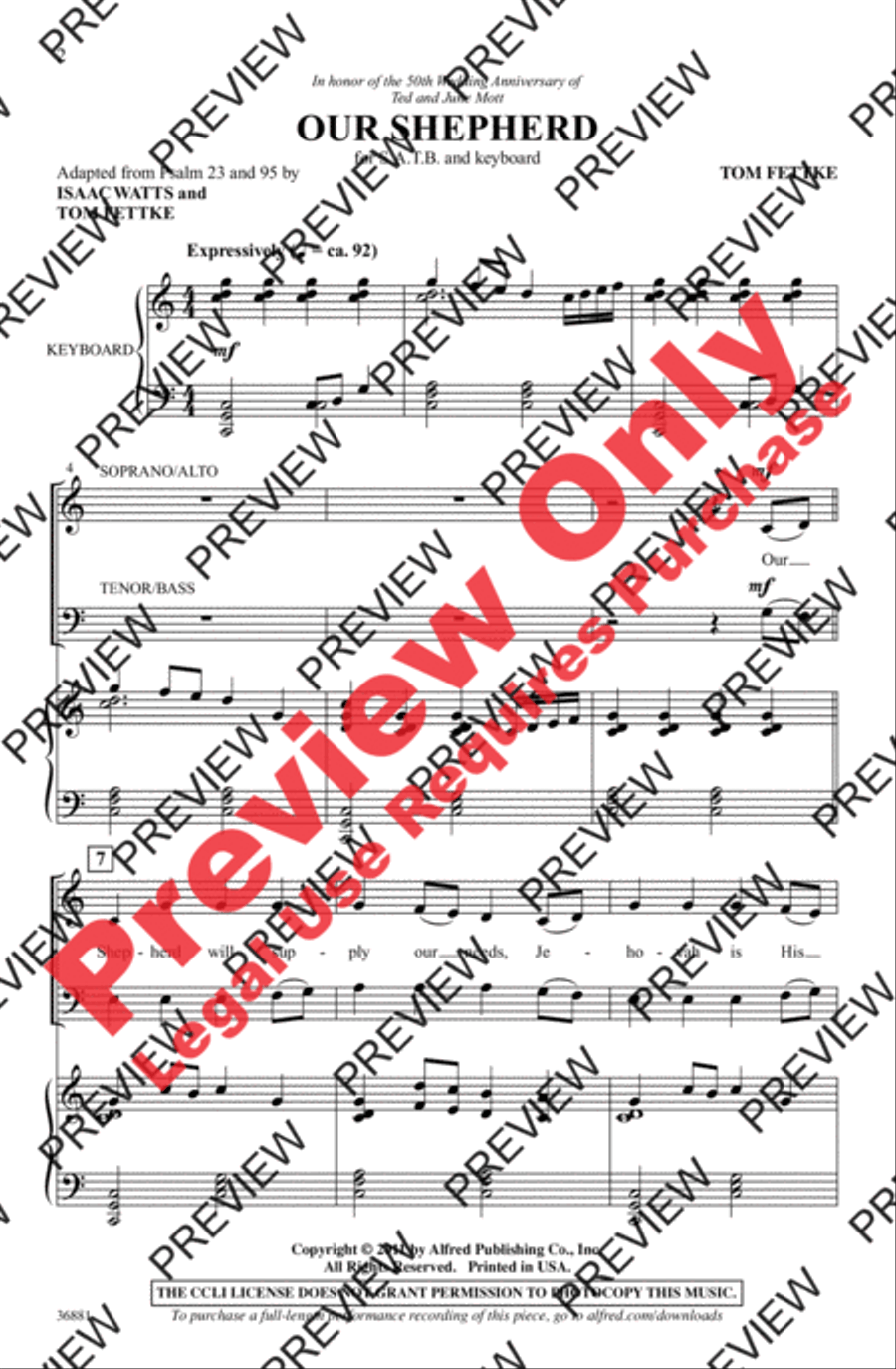 Our Shepherd 4-Part scores gallery preview page 2