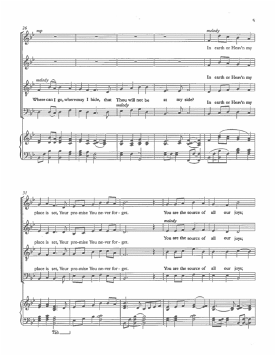 Always and Everywhere 4-Part scores gallery preview page 4