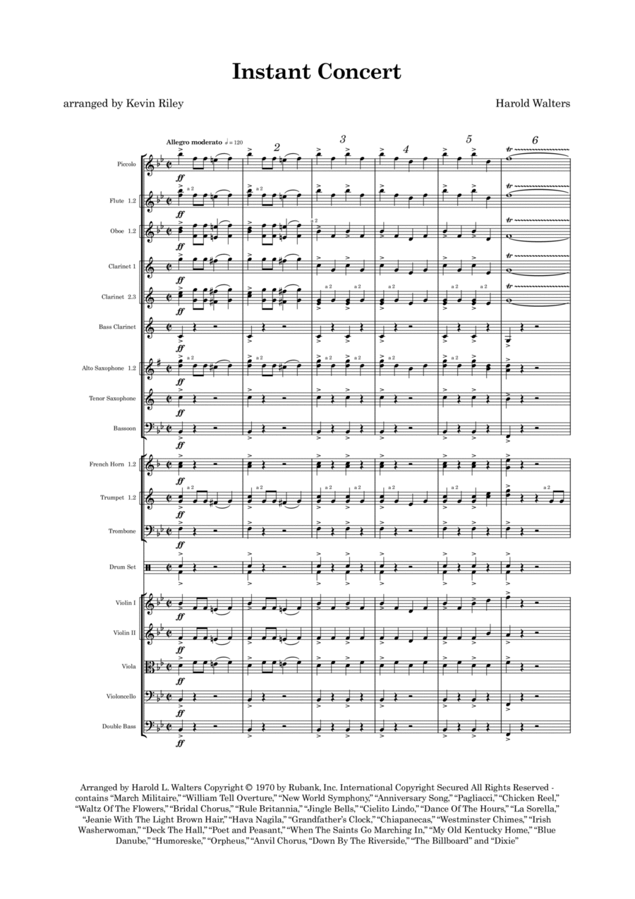 Instant Concert Instant Concert Full Orchestra scores gallery preview page 1