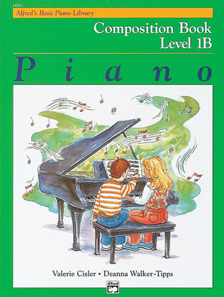 Book cover for Alfred's Basic Piano Course Composition Book, Level 1B