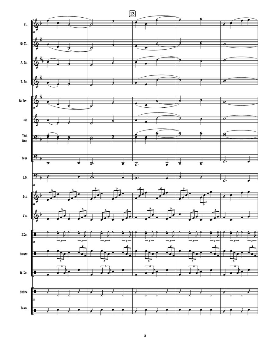 We Like To Party! Marching Band scores gallery preview page 4