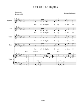 Out Of The Depths (Solo with SATB)