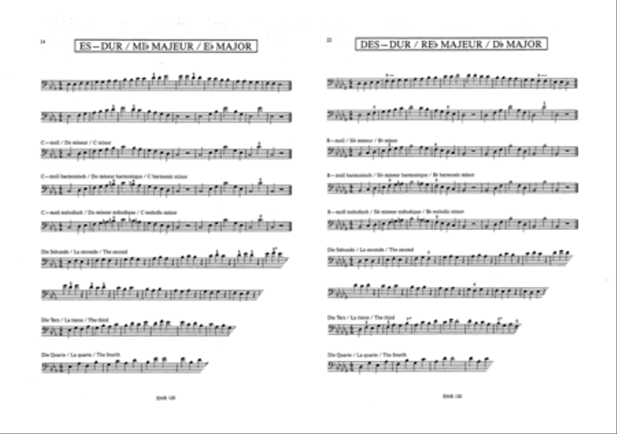 Die Tonleitern / Les Gammes / The Scales Vol. 1 Trombone scores gallery preview page 4