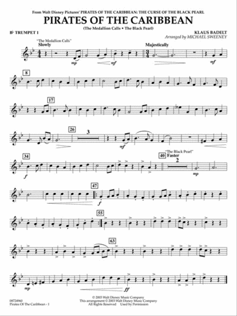 Pirates of the Caribbean Pirates of the Caribbean Concert Band scores gallery preview page 8