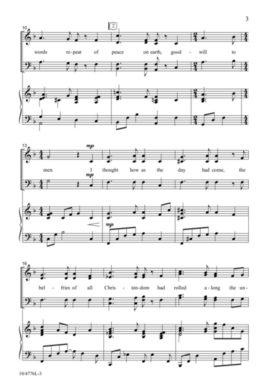 I Heard the Bells I Heard the Bells 4-Part scores gallery preview page 3