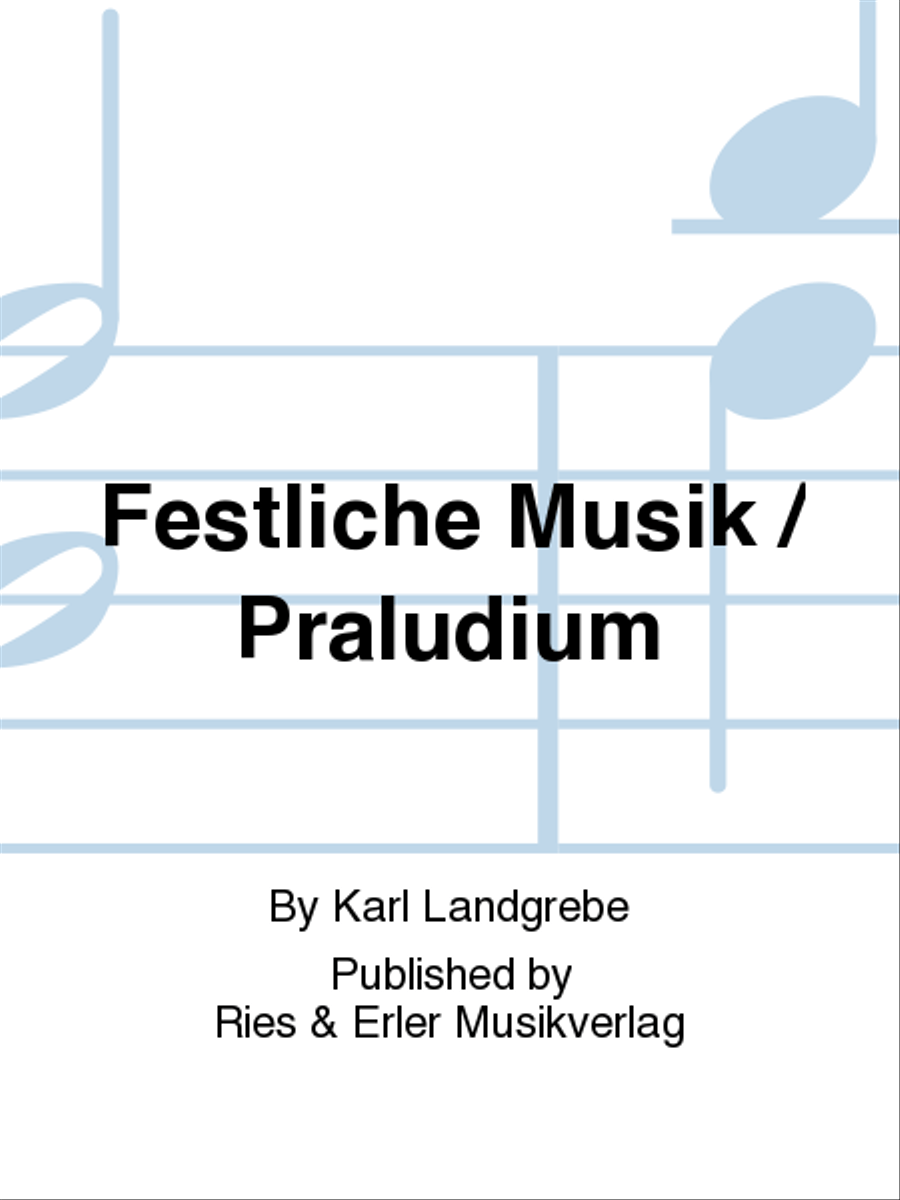 Festliche Musik / Praludium Concert Band scores gallery preview page 1