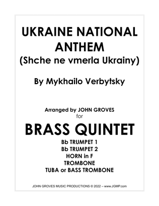 Ukraine National Anthem - Brass Quintet