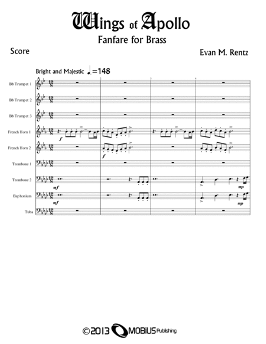 Wings of Apollo Small Ensemble scores gallery preview page 2