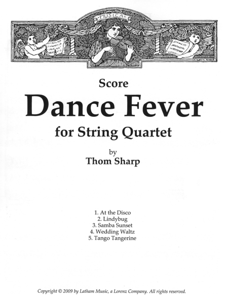 Dance Fever for String Quartet - Score image number null
