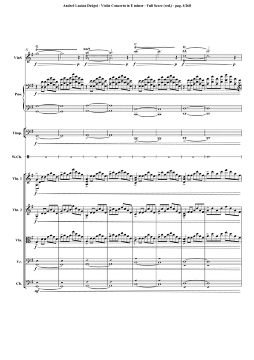 Violin Concerto in E minor ("Concert pt vioara orchestra in mi minor") - strings&piano reduction