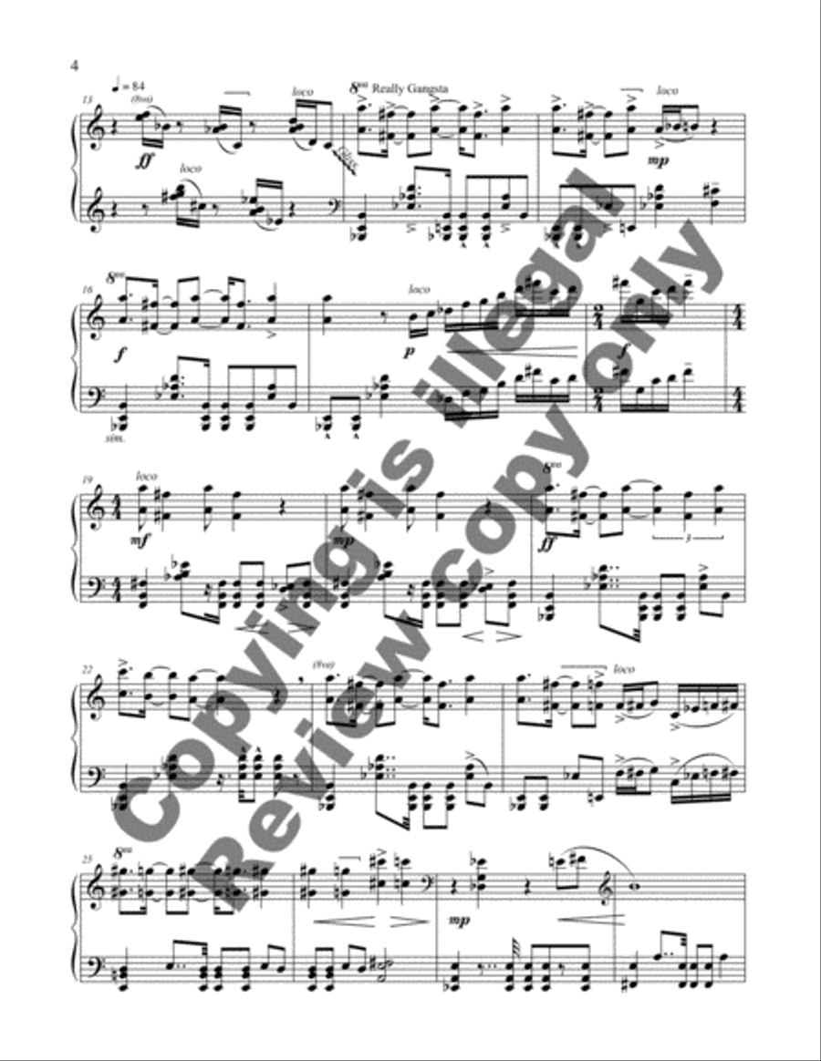 U-Don Rock U-Don Rock Piano Solo scores gallery preview page 9