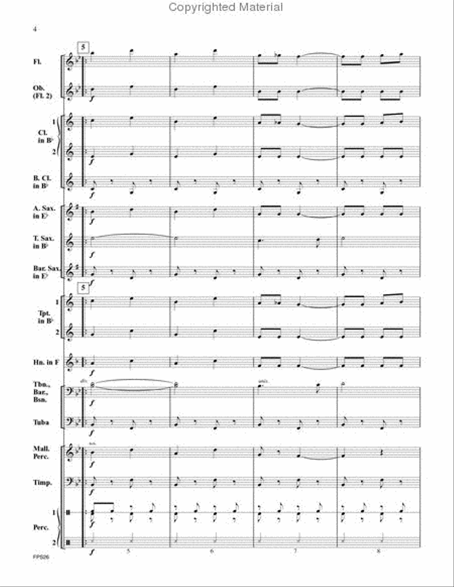 Project (March) Concert Band scores gallery preview page 3