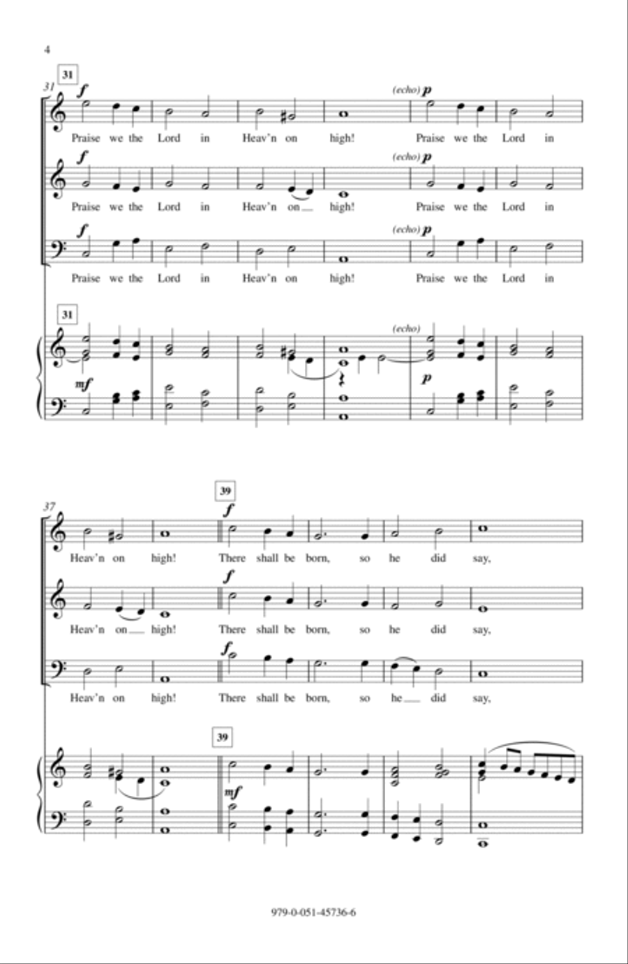 Three Noels 3-Part scores gallery preview page 3