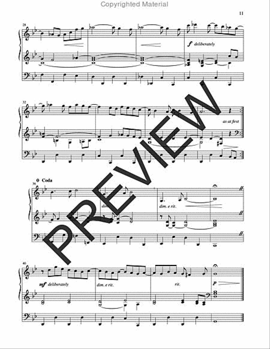 Three Psalm Preludes Organ scores gallery preview page 11