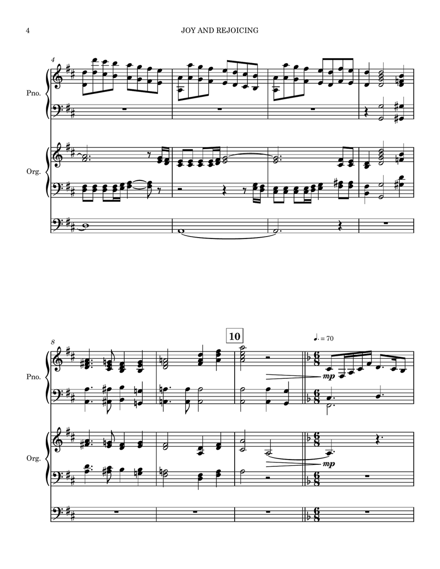 Joy and Rejoicing Small Ensemble scores gallery preview page 4