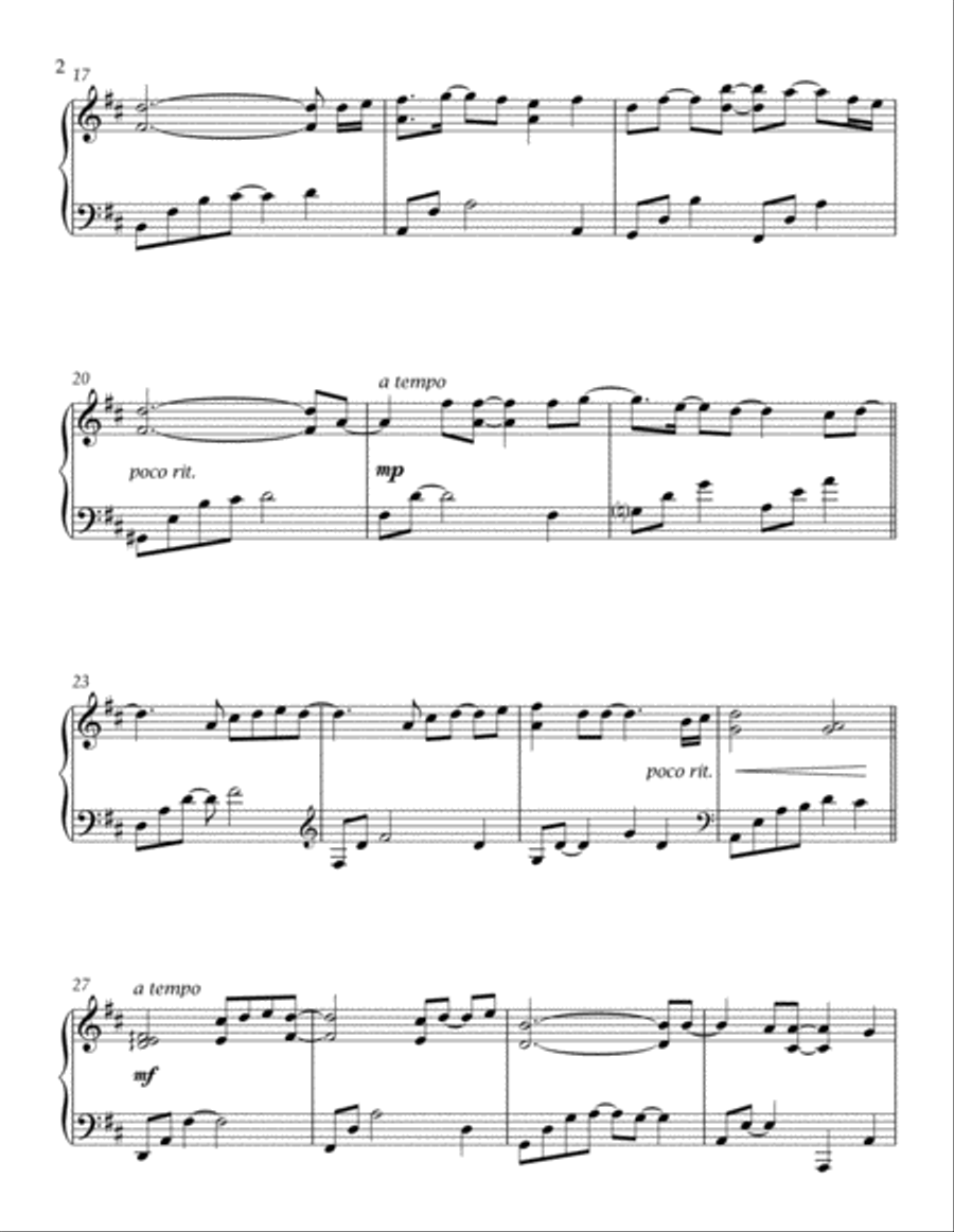 Valentine Piano Solo scores gallery preview page 3