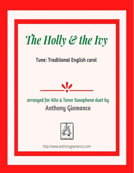 The Holly and the Ivy (duet for Alto and Tenor Saxophones) image number null