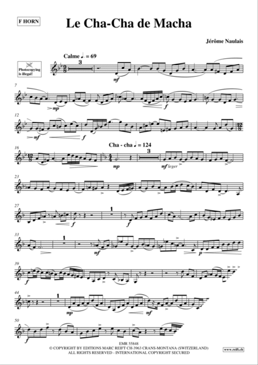 Le Cha-Cha de Macha Le Cha-Cha de Macha Horn scores gallery preview page 4
