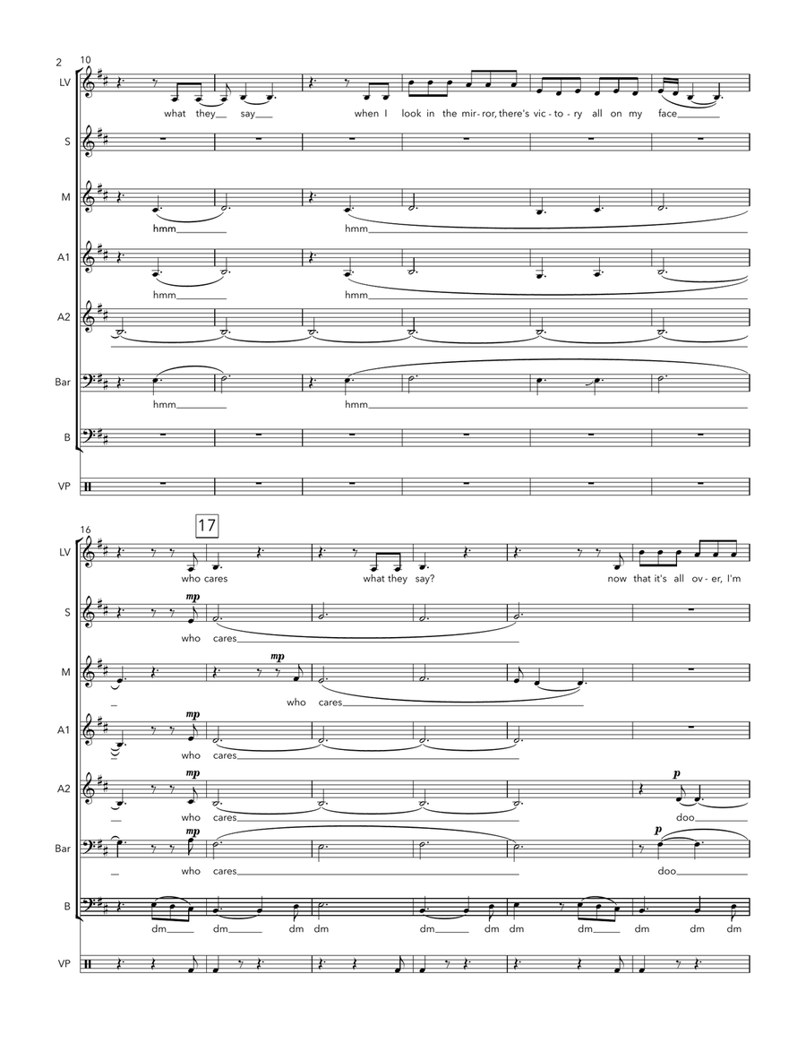 Free A Cappella scores gallery preview page 2