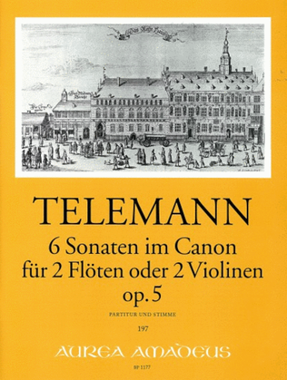 Book cover for 6 Sonatas in canon op. 5