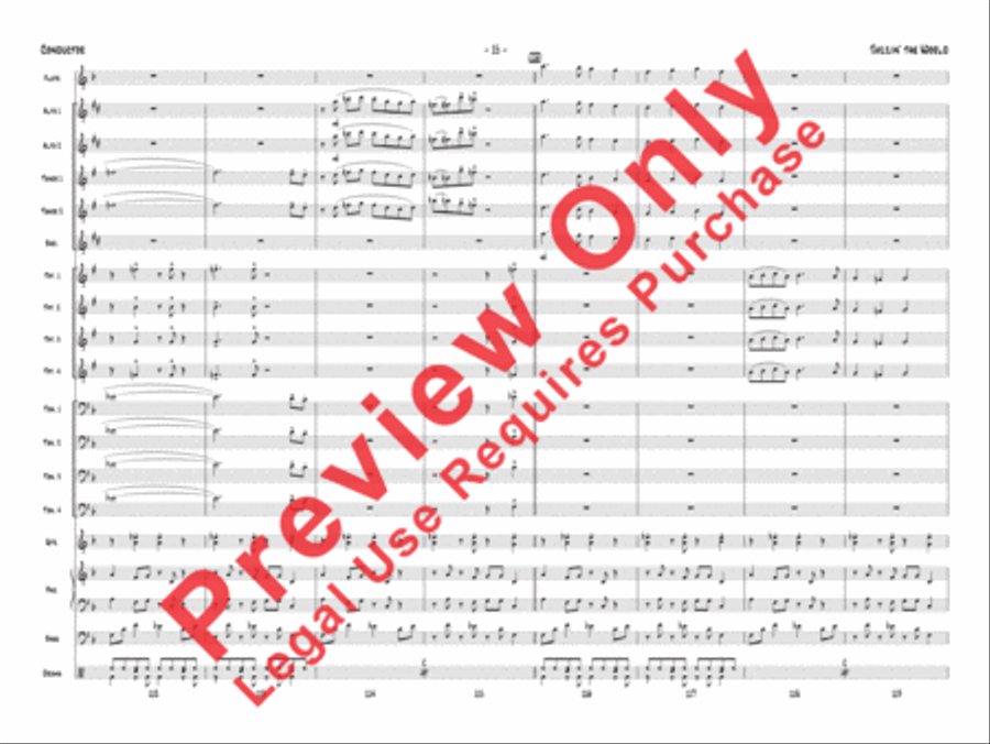 Jazzin' the World Jazz Ensemble scores gallery preview page 18