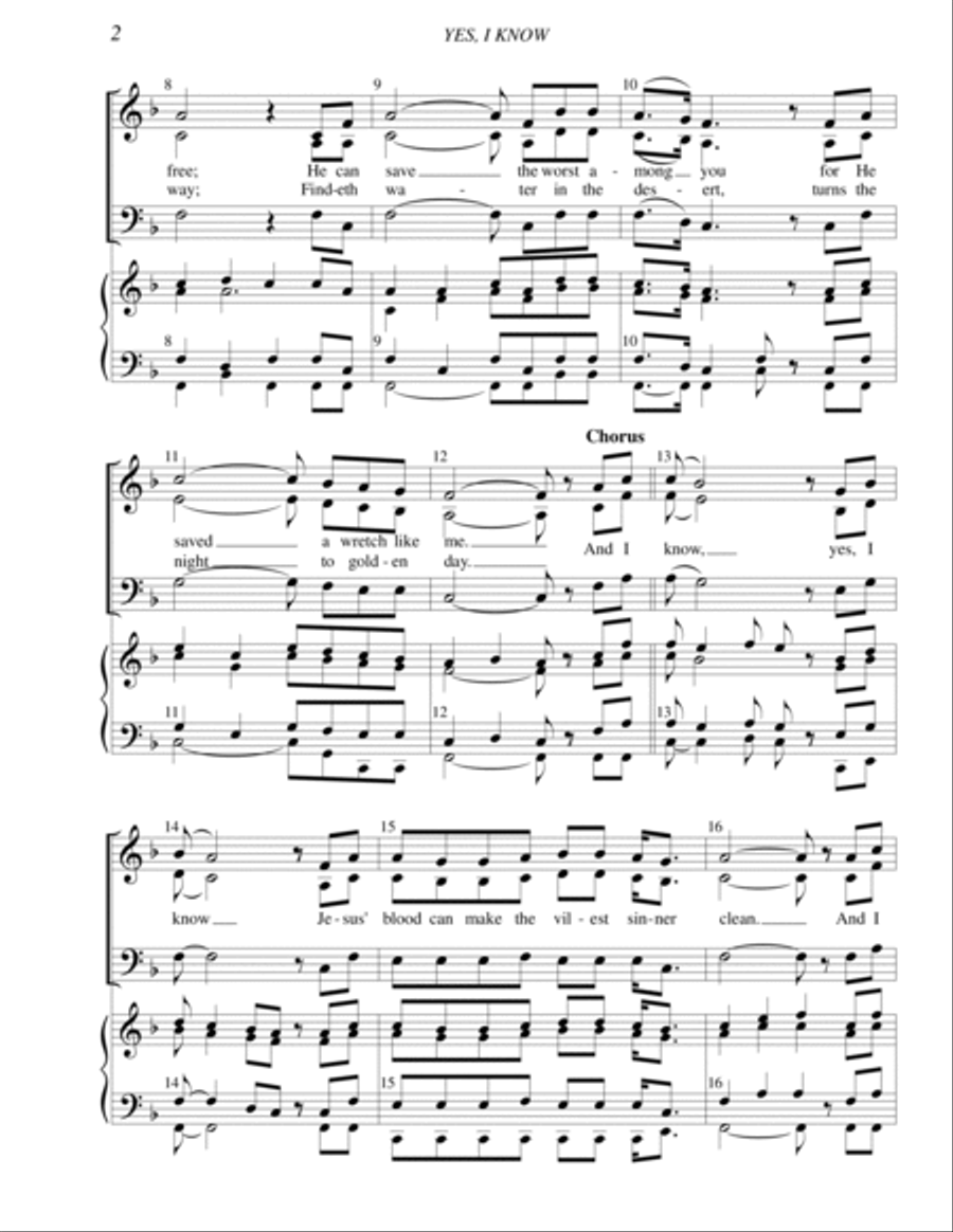 YES, I KNOW 3-Part scores gallery preview page 2