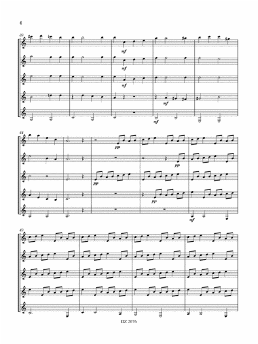 Xingú Guitar Ensemble scores gallery preview page 6