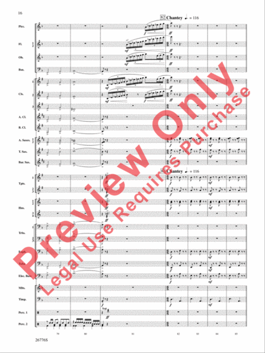 The Music of Disneyland Concert Band scores gallery preview page 17