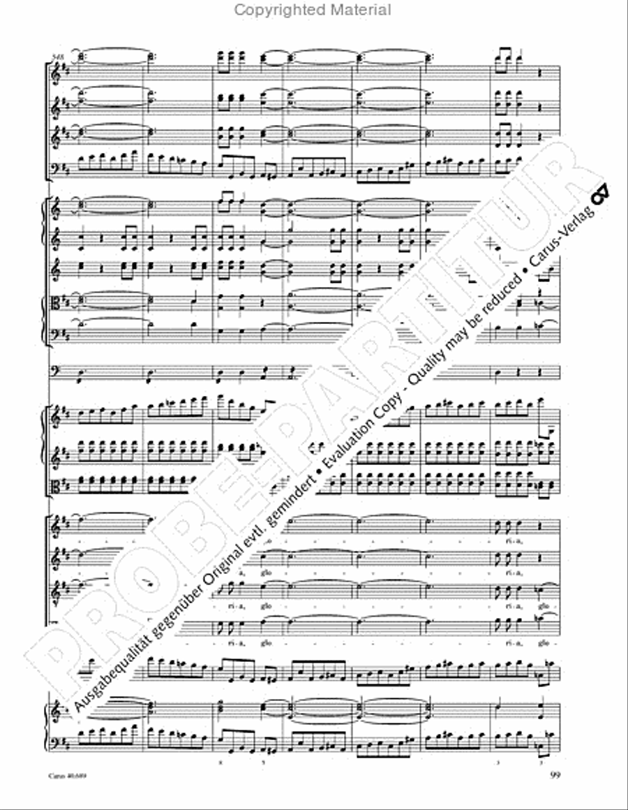 Missa solemnis Missa solemnis 4-Part scores gallery preview page 115