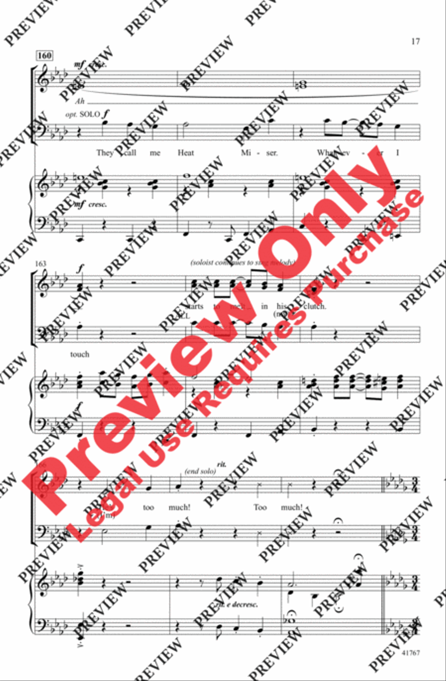 Cartoon Christmas Cartoon Christmas 3-Part scores gallery preview page 17