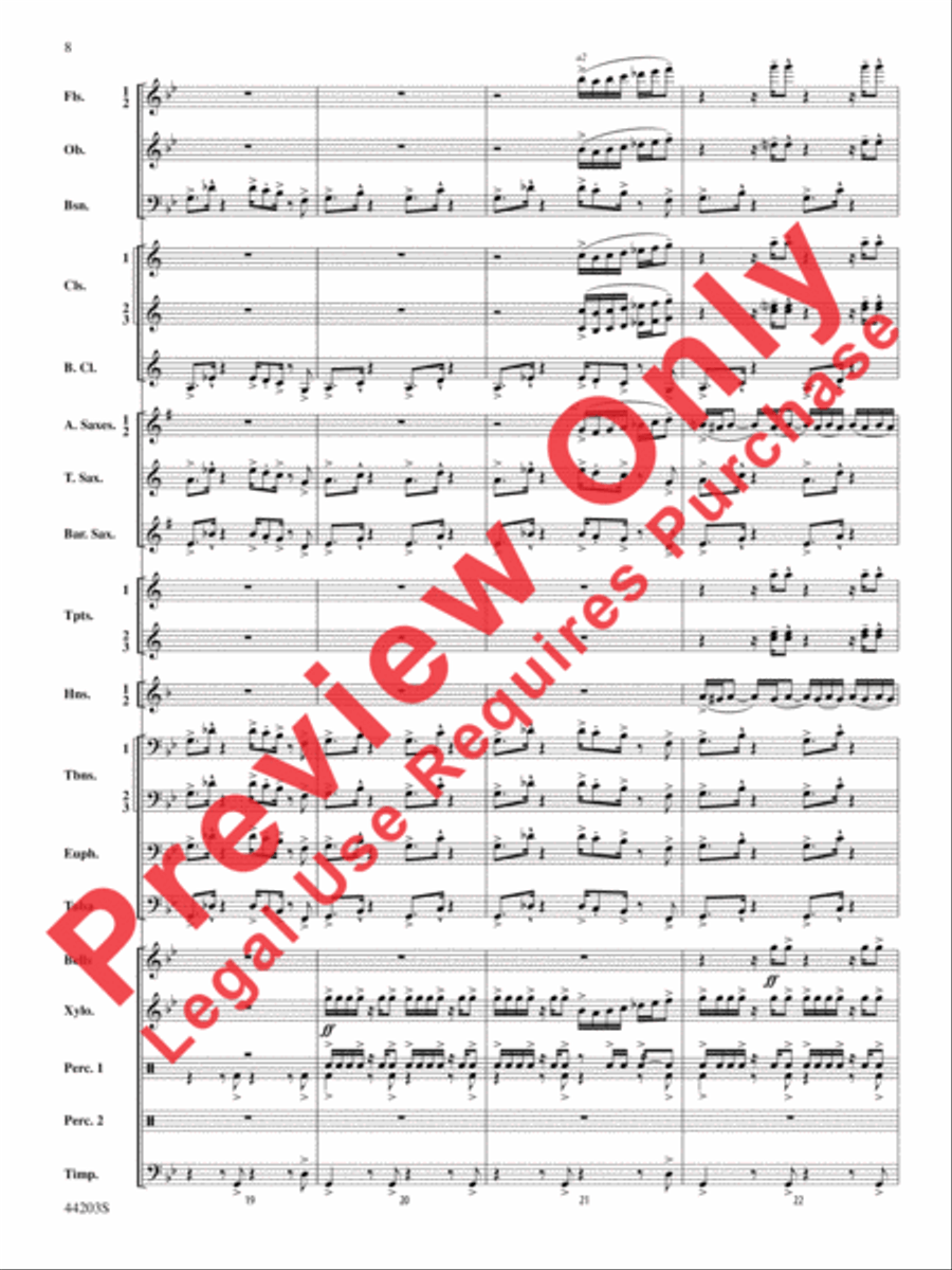 Loco Motion Concert Band scores gallery preview page 8