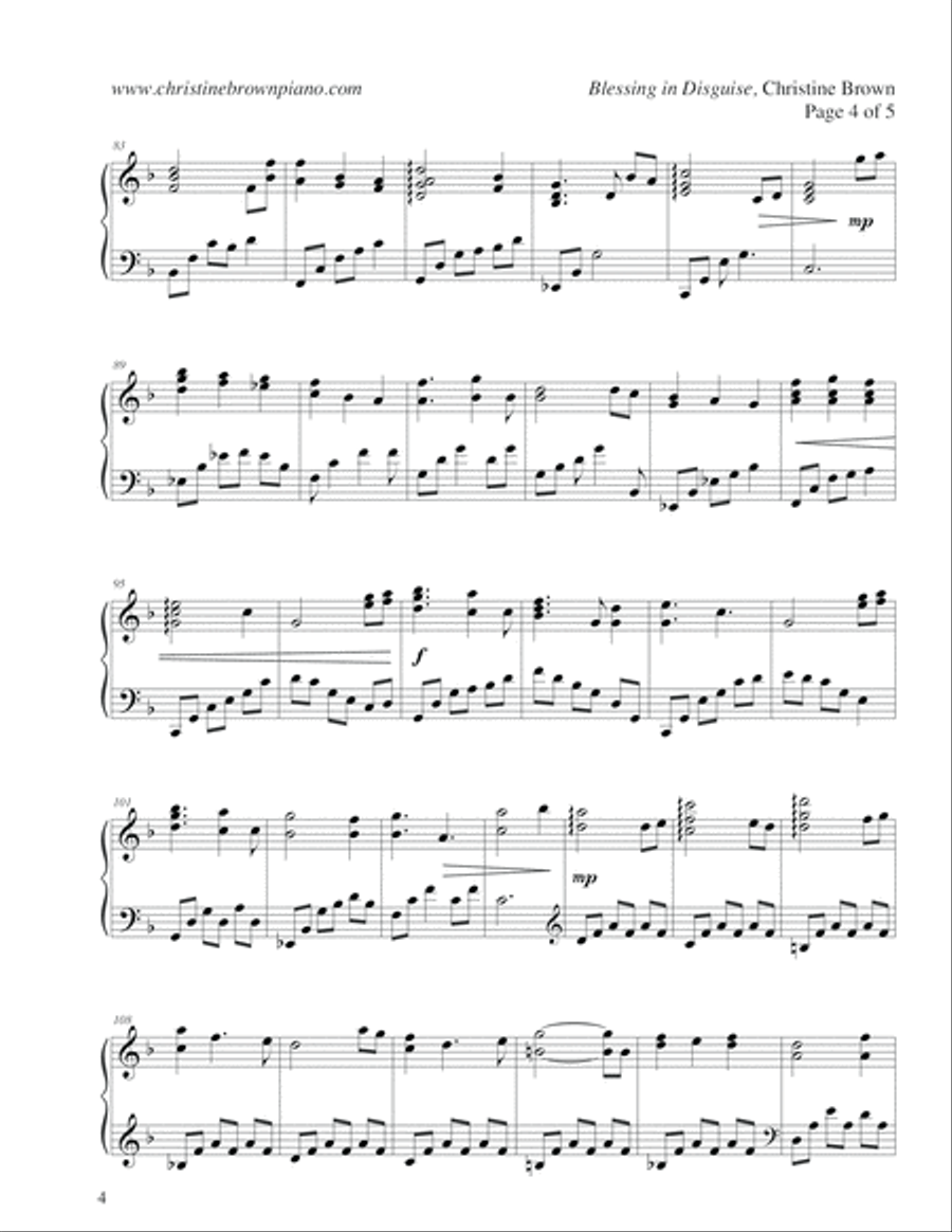 Piano Solos - BEST OF CHRISTINE BROWN Songbook - 2012 Piano Solo scores gallery preview page 6