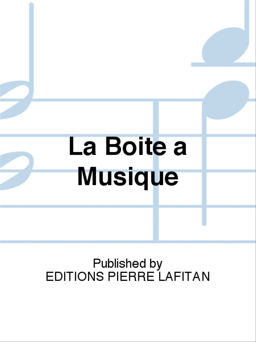 La Boîte a Musique Piano Solo scores gallery preview page 1
