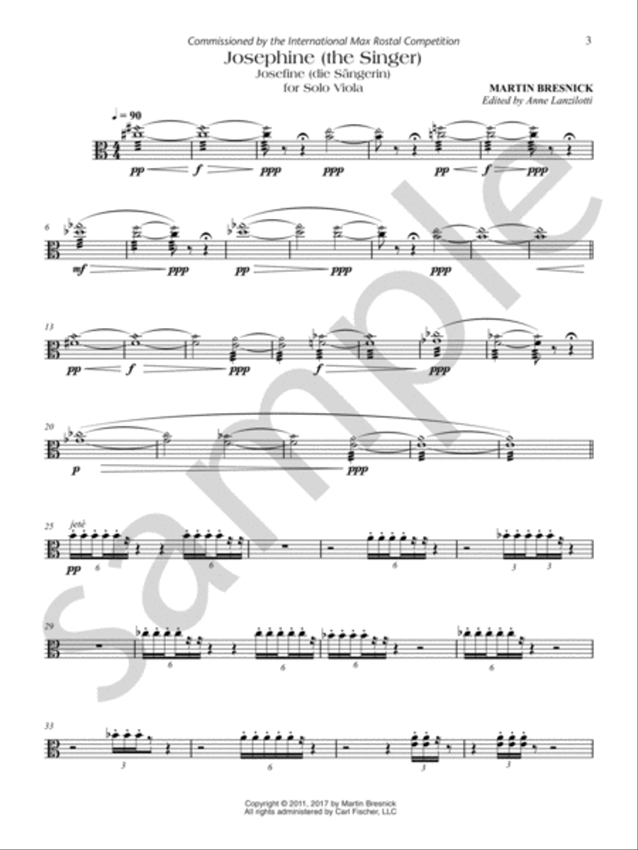 Josephine (the Singer) Voice scores gallery preview page 5