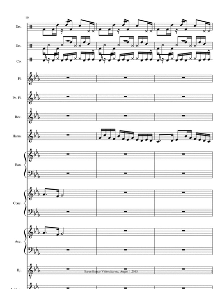 Barun2WaltzFilmDanceMusic Small Ensemble scores gallery preview page 5
